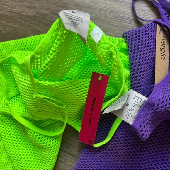 Y2K Fishnet Tank Tops - Picture 3 of 3